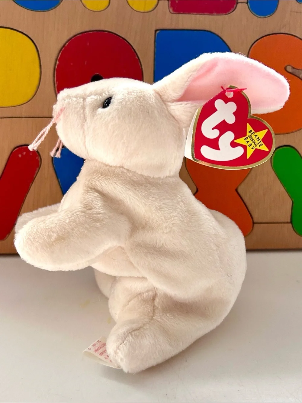 Beanie Babies | Toys | Nwt Nibbler The White Rabbit Ty Beanie Baby 998 ...